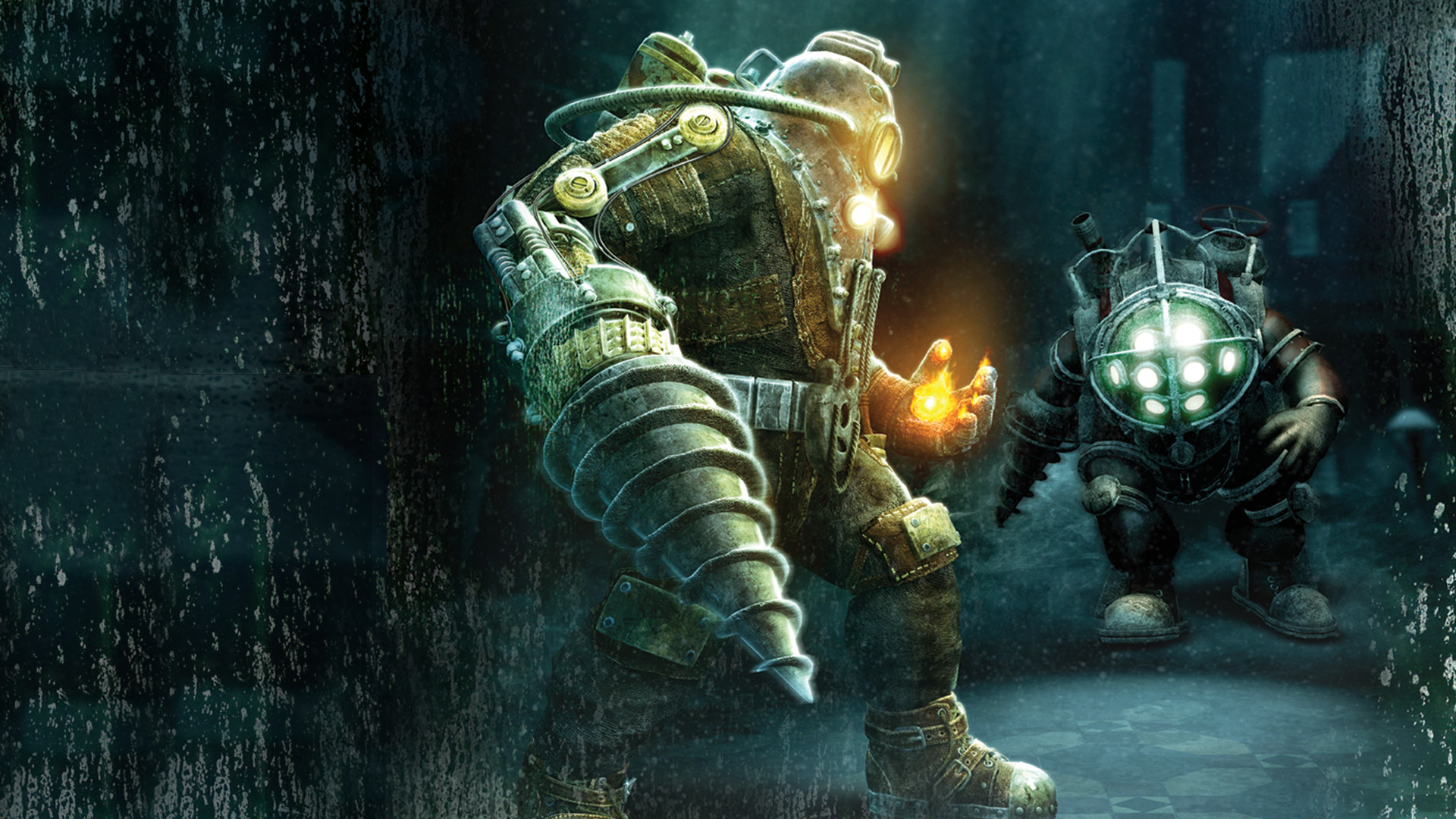 Big Daddy, BioShock, Trivella, Scafandro, Full HD, sfondo per PC