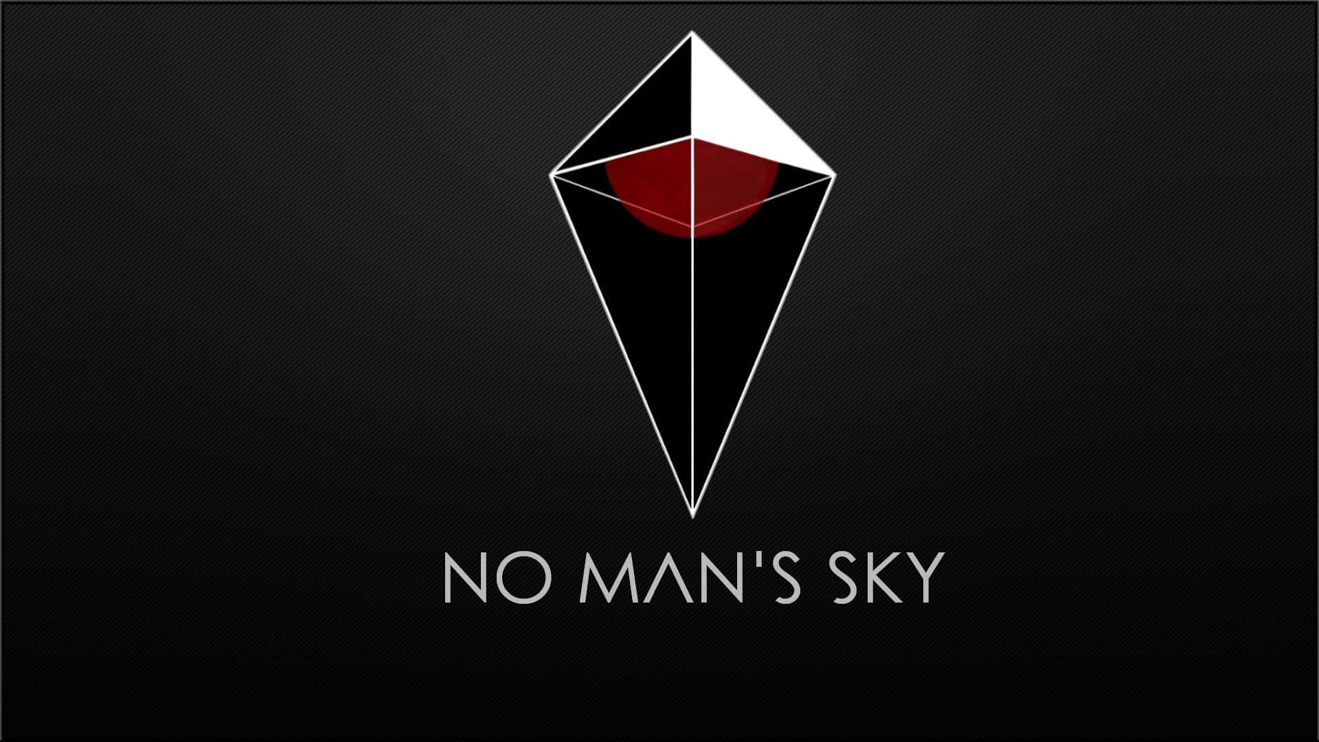 No Man's Sky, Atlas, Logo, Sfondo nero, Full HD, wallpaper desktop