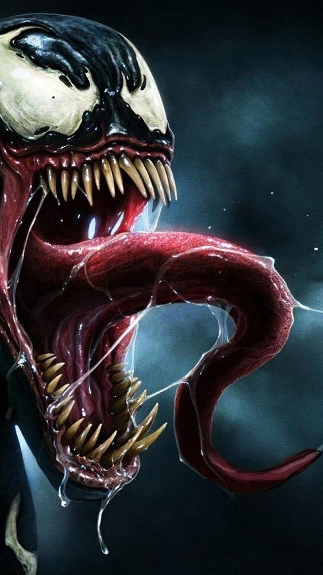Venom, Marvel, Lingua, Denti, sfondo smartphone