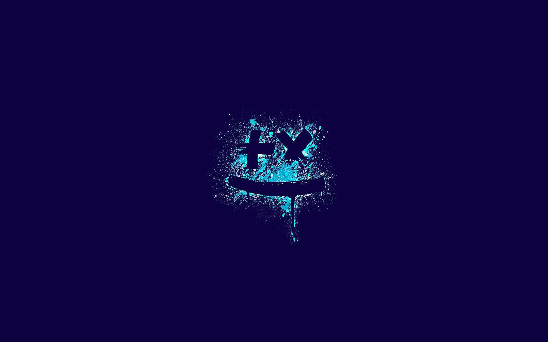 Marshmello, Logo, DJ, Blu notte, 1920x1200, sfondo per PC