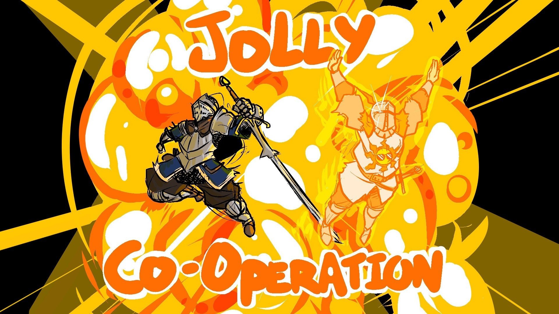 Solaire di Astora, Dark Souls, Jolly Co-operation, Fumetto, Arancione, sfondo per portatile