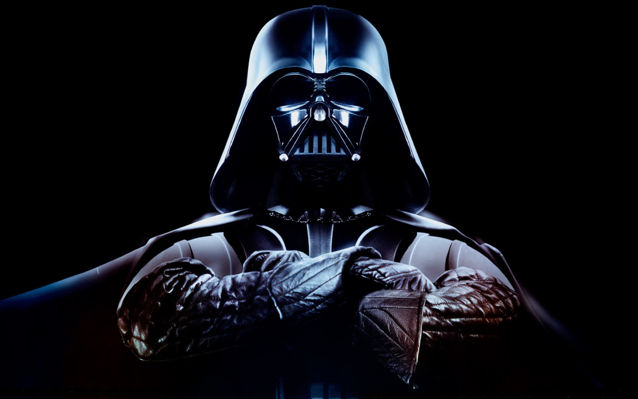 Darth Vader, Star Wars, Sfondo nero, Braccia incrociate, 2K, wallpaper per computer