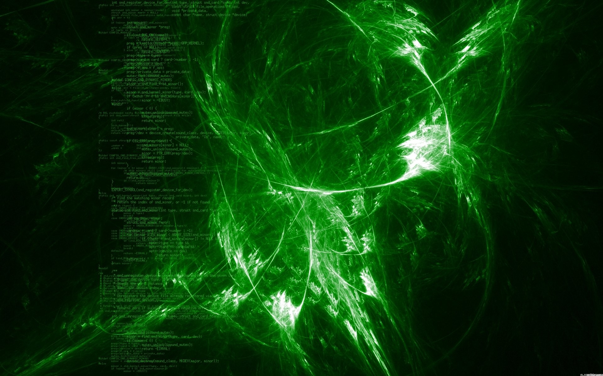 Frattale verde, Codice, Hacker, Sfondo nero, 1920x1200, wallpaper desktop