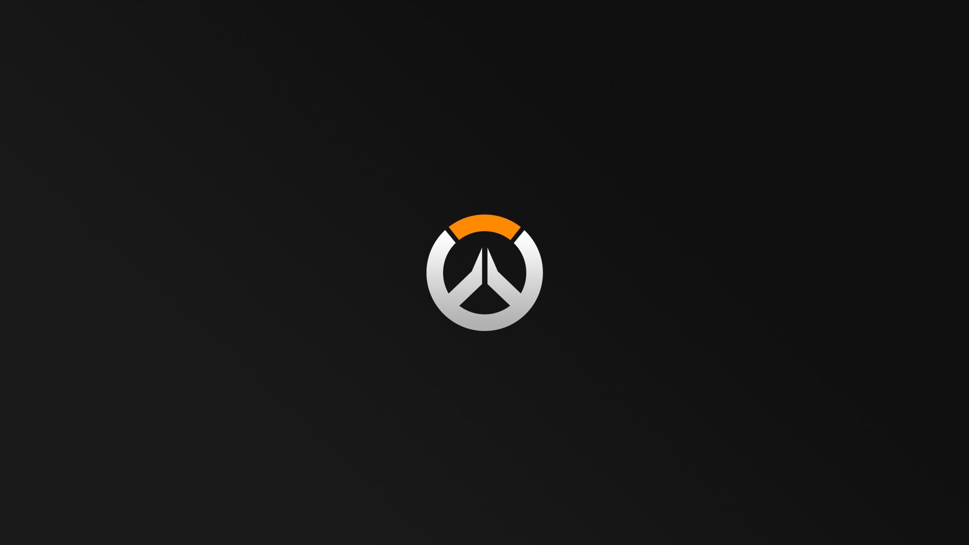 Overwatch, Logo, Minimalismo, Sfondo nero, 16:9 Full HD, wallpaper widescreen