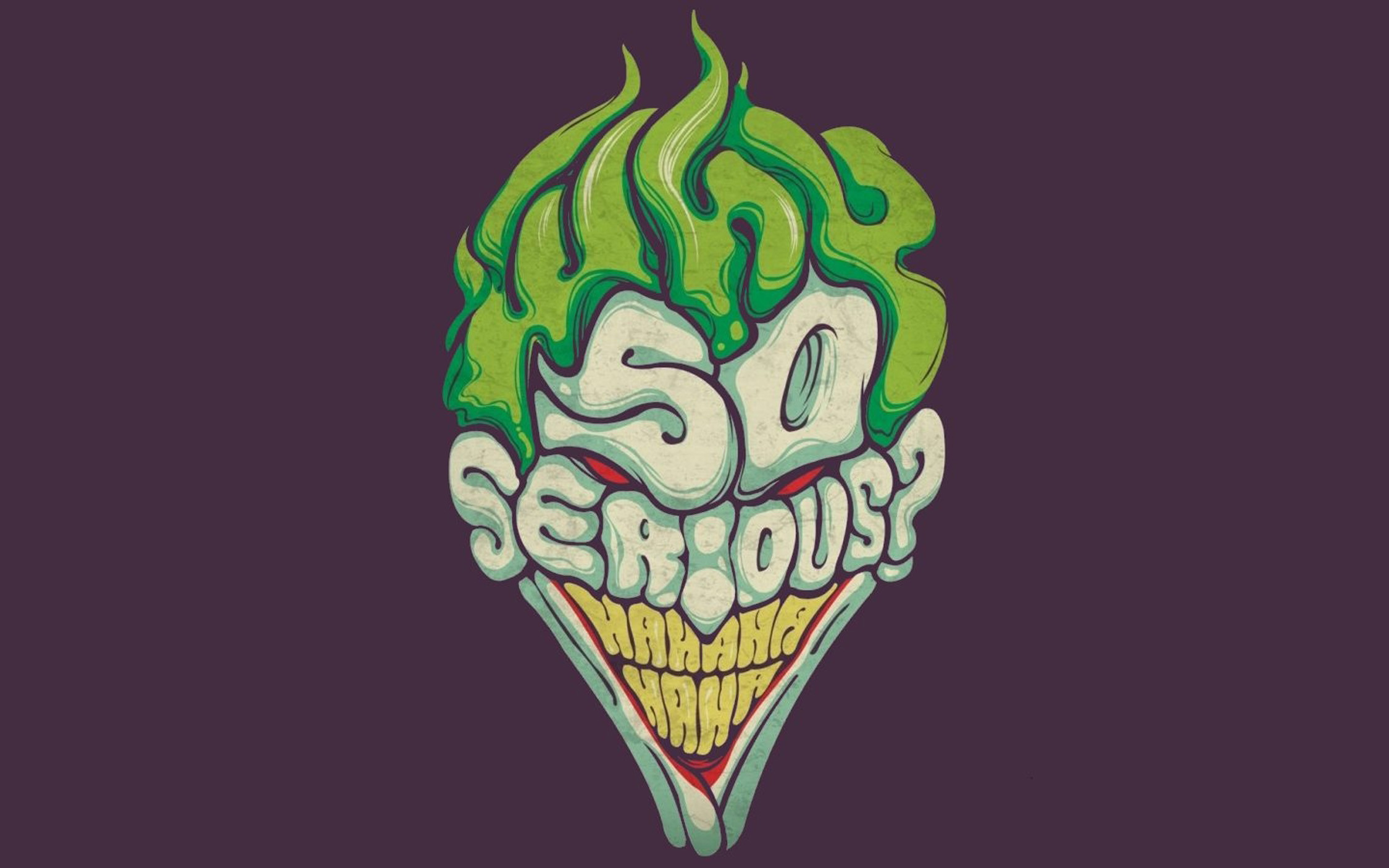 Joker, Why So Serious?, Tipografia, Viola, Full HD, sfondo per PC e portatile