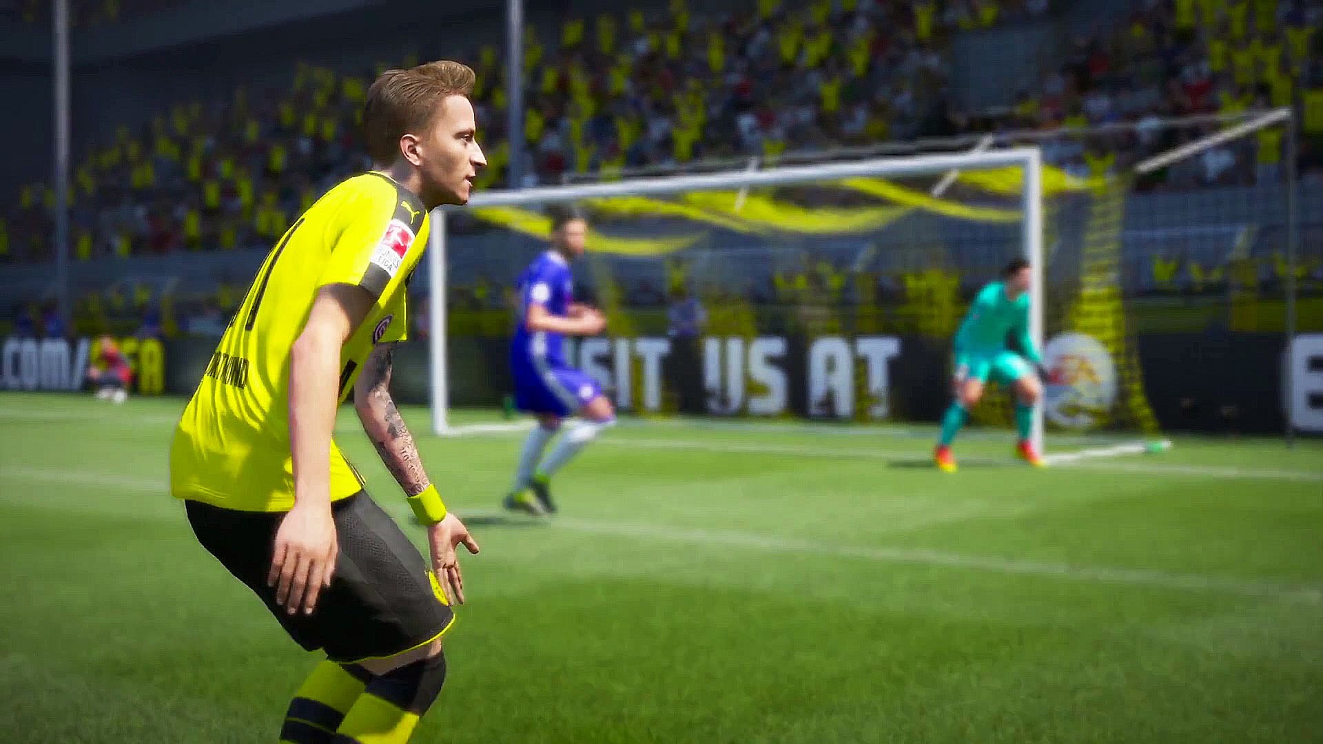 Marco Reus, Borussia Dortmund, FIFA 16, Gameplay, Full HD, sfondo Windows 11
