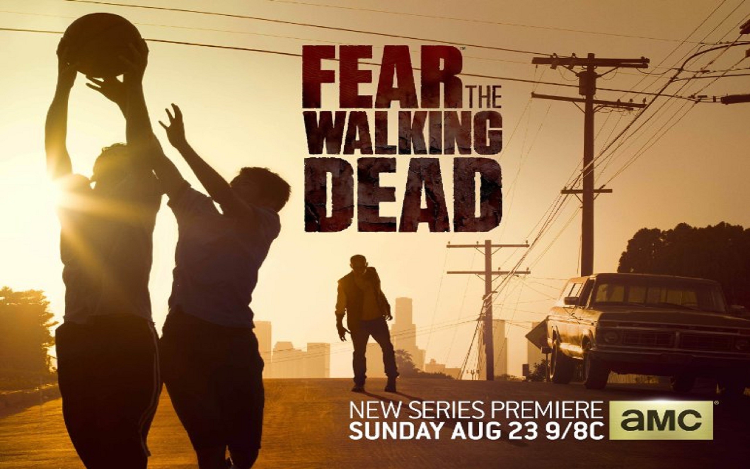 Fear the Walking Dead, Poster, AMC, Silhouette, Tramonto, 2K, sfondo per PC