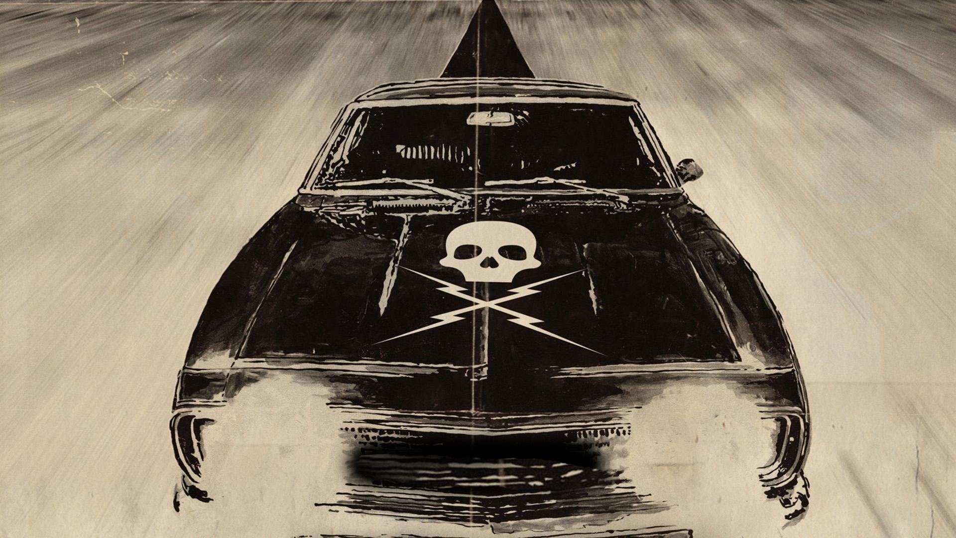 A prova di morte, Death Proof, Chevrolet Nova, Teschio, Disegno, wallpaper 1920x1080