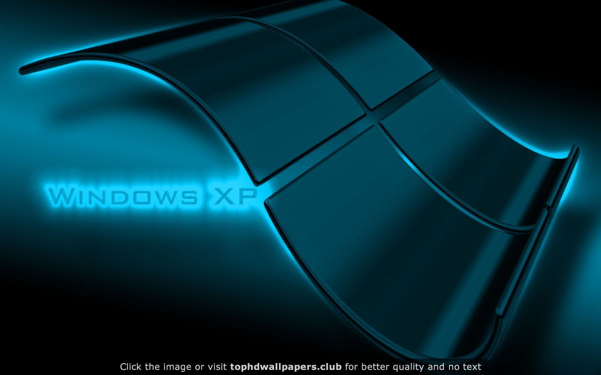 Windows XP, Logo Windows, Ciano, Sfondo nero, Full HD, wallpaper per computer