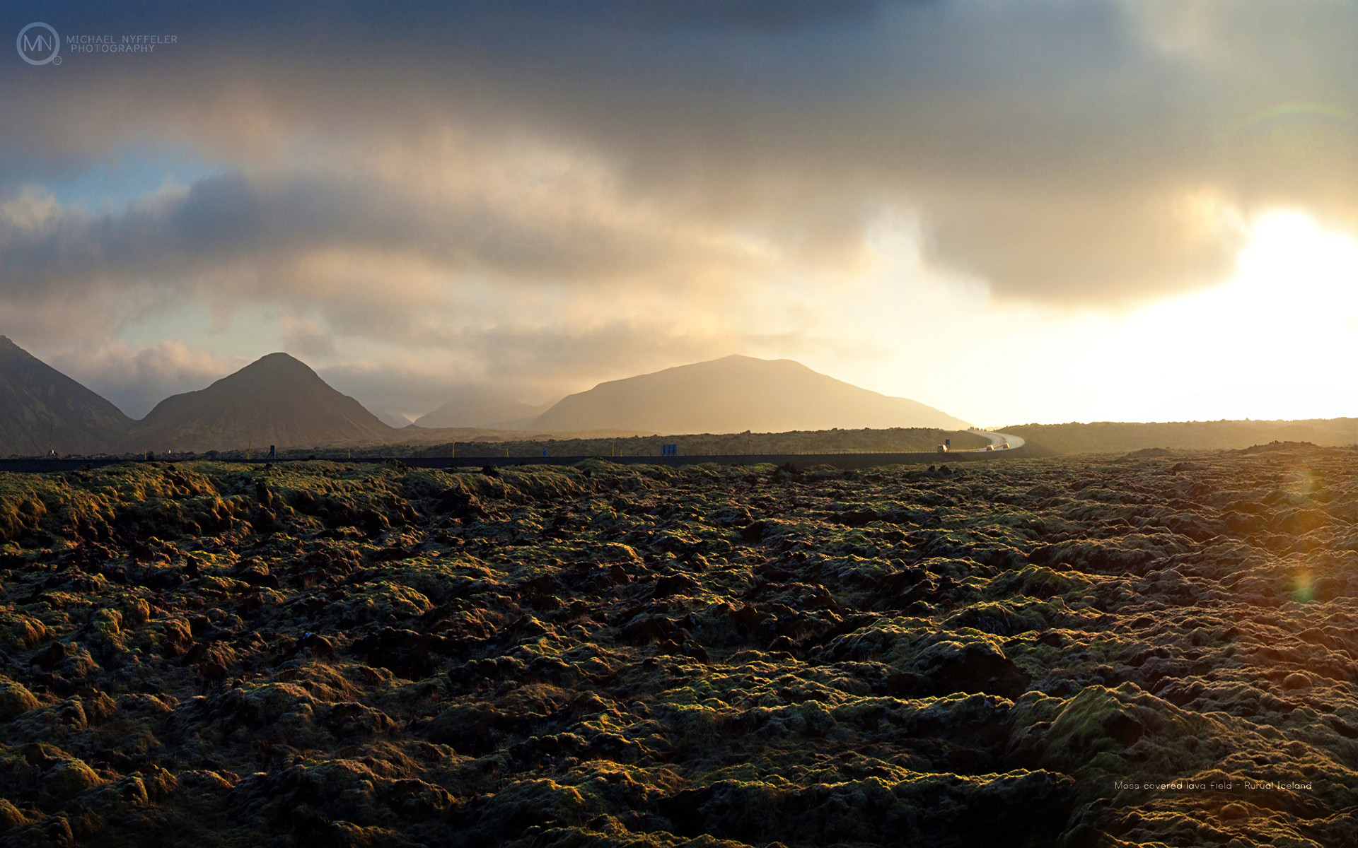 Islanda, Campo di lava, Montagne, Nuvole, 1920x1200, sfondo MacBook Pro