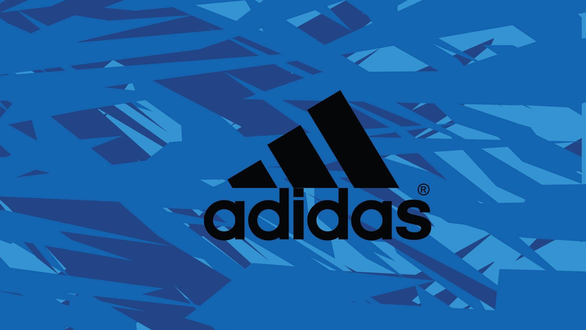 Adidas, Logo Performance, Blu, Geometrico, 16:9 Full HD, sfondo widescreen