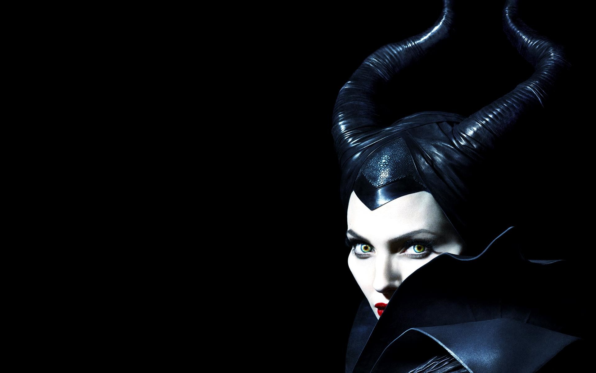 Maleficent, Angelina Jolie, Disney, Corna, 16:10 Full HD, sfondo widescreen