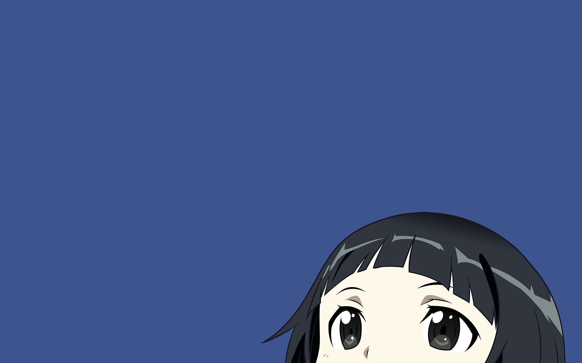 Yui, Sword Art Online, Minimalista, Sfondo blu, 1920x1200, wallpaper desktop