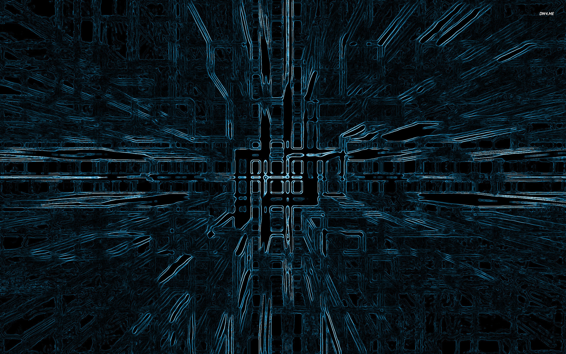 Astratto, Circuito, Linee, Blu scuro, Tecnologia, 16:10 Full HD, sfondo widescreen