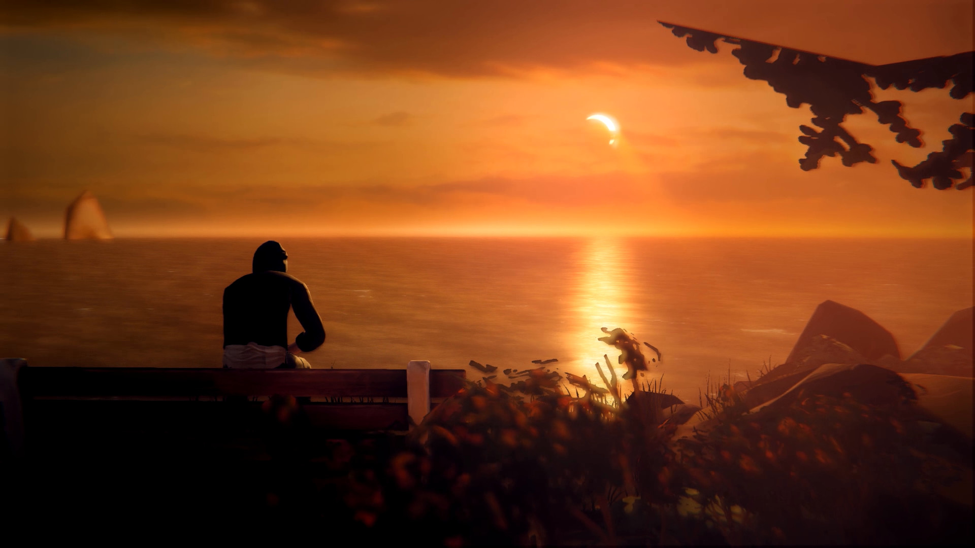 Life is Strange, Tramonto, Mare, Panchina, Full HD, sfondo per PC