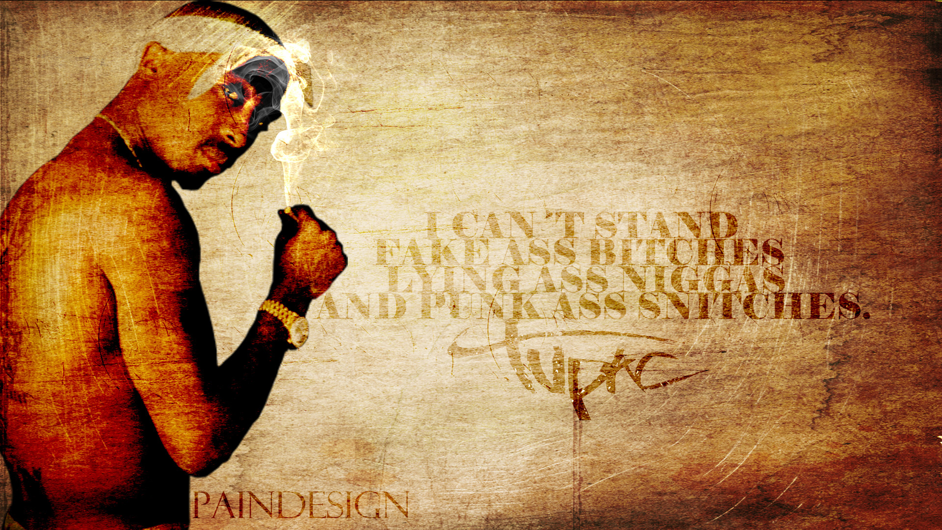 Tupac Shakur, 2Pac, Citazione, Seppia, Full HD, wallpaper per computer