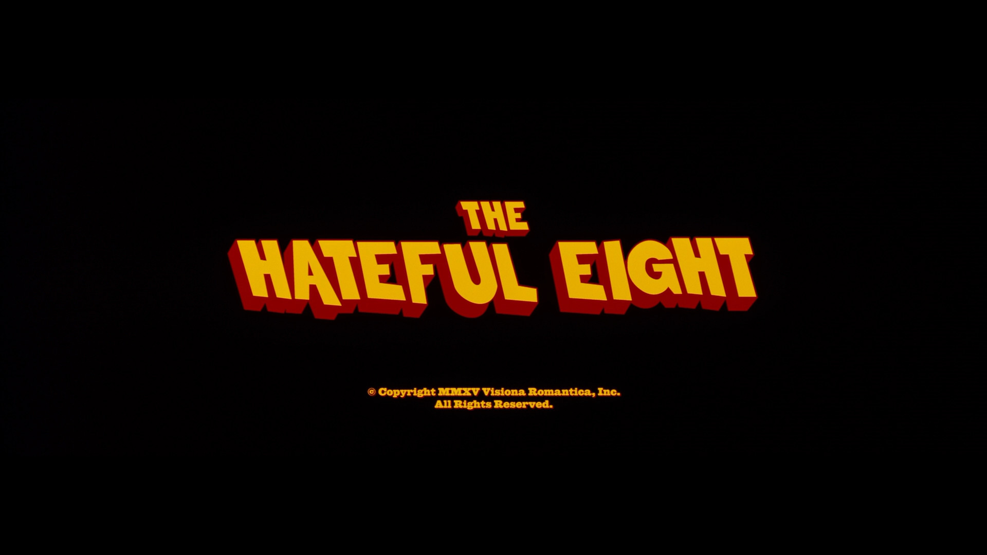 The Hateful Eight, Titolo, Sfondo nero, Full HD, wallpaper per portatile