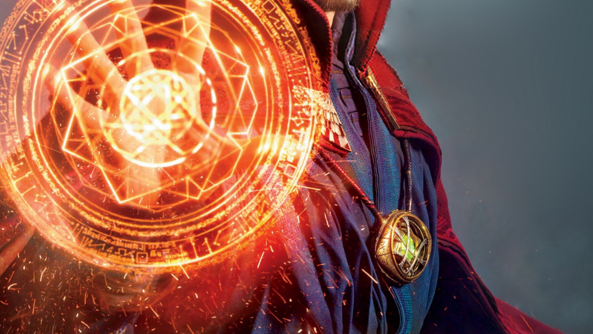 Doctor Strange, Mandala magico, Occhio di Agamotto, Primo piano, sfondo desktop 1080p