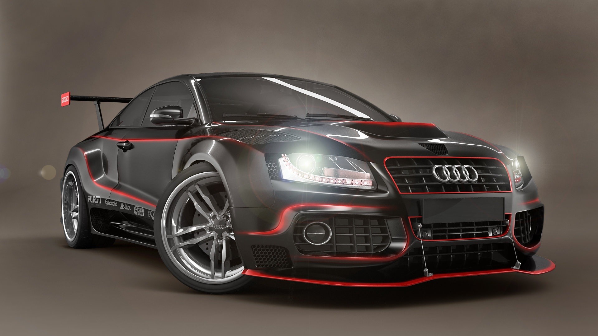 Audi S5, Tuning, Nero, 1920x1080, sfondo per PC