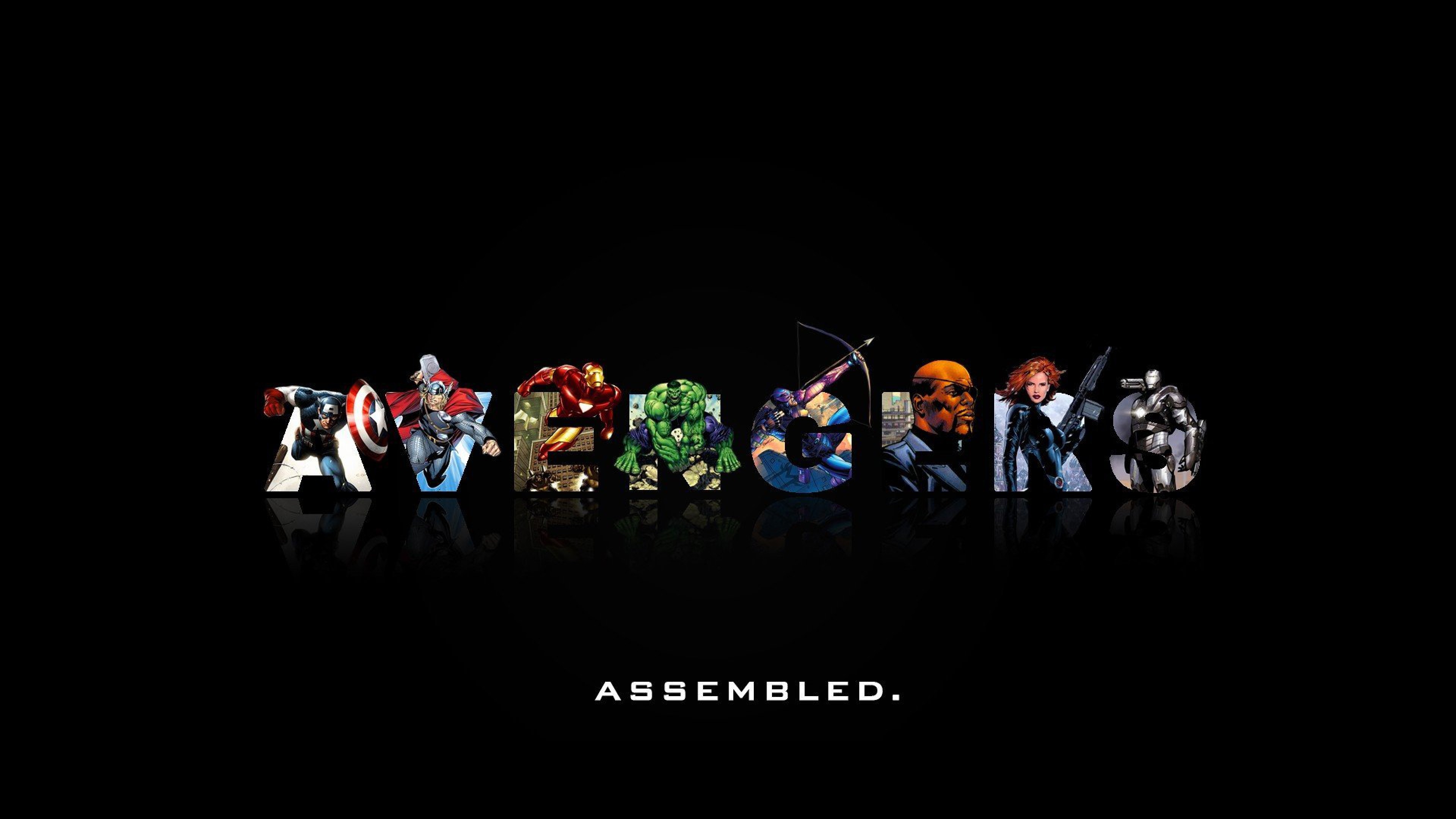 Avengers, Logo Avengers, Marvel, Sfondo nero, Tipografia, 4K, wallpaper desktop