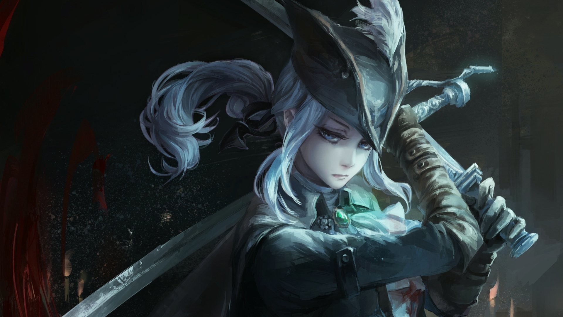 Lady Maria, Bloodborne, Fan art, Videogioco, Spada, sfondo PC Full HD