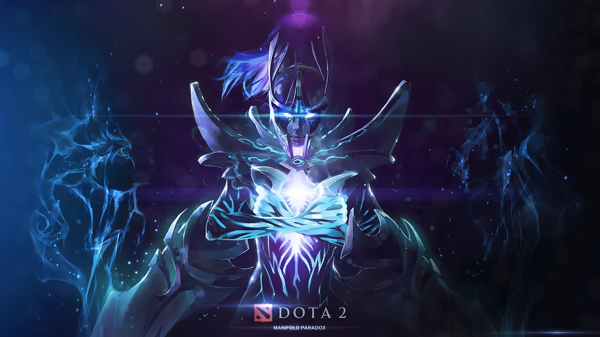 Faceless Void, Dota 2, Manifold Paradox, Blu, Arte digitale, Full HD, wallpaper per PC