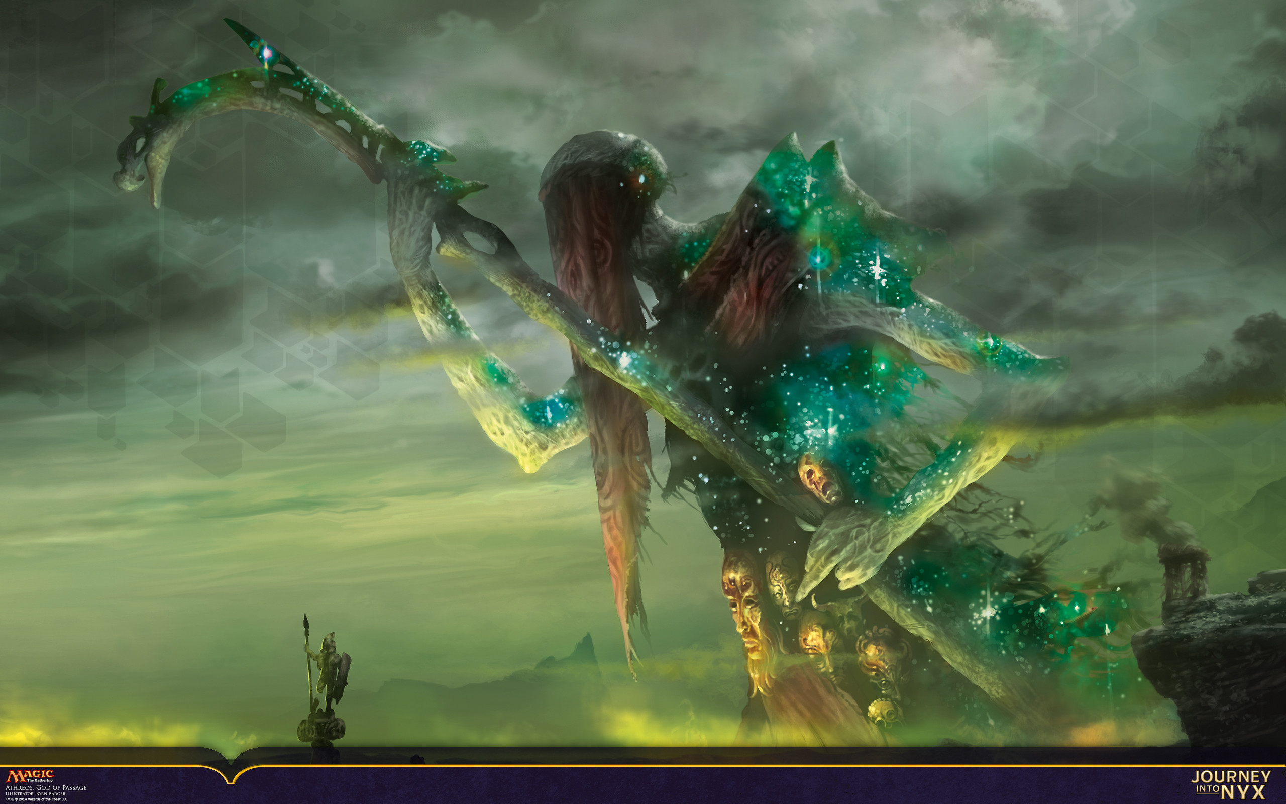 Journey into Nyx, MTG, Gigante, Verde, 2560x1600, sfondo per PC