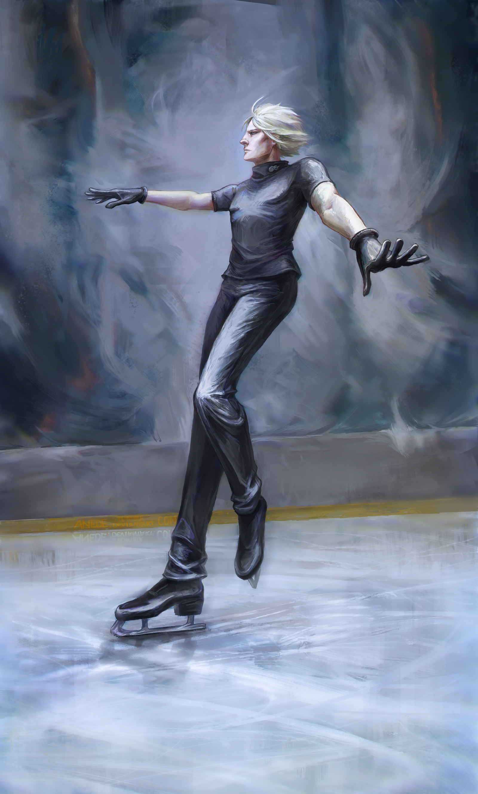 Victor Nikiforov, Yuri!!! on Ice, Pista di ghiaccio, QHD+, sfondo per smartphone