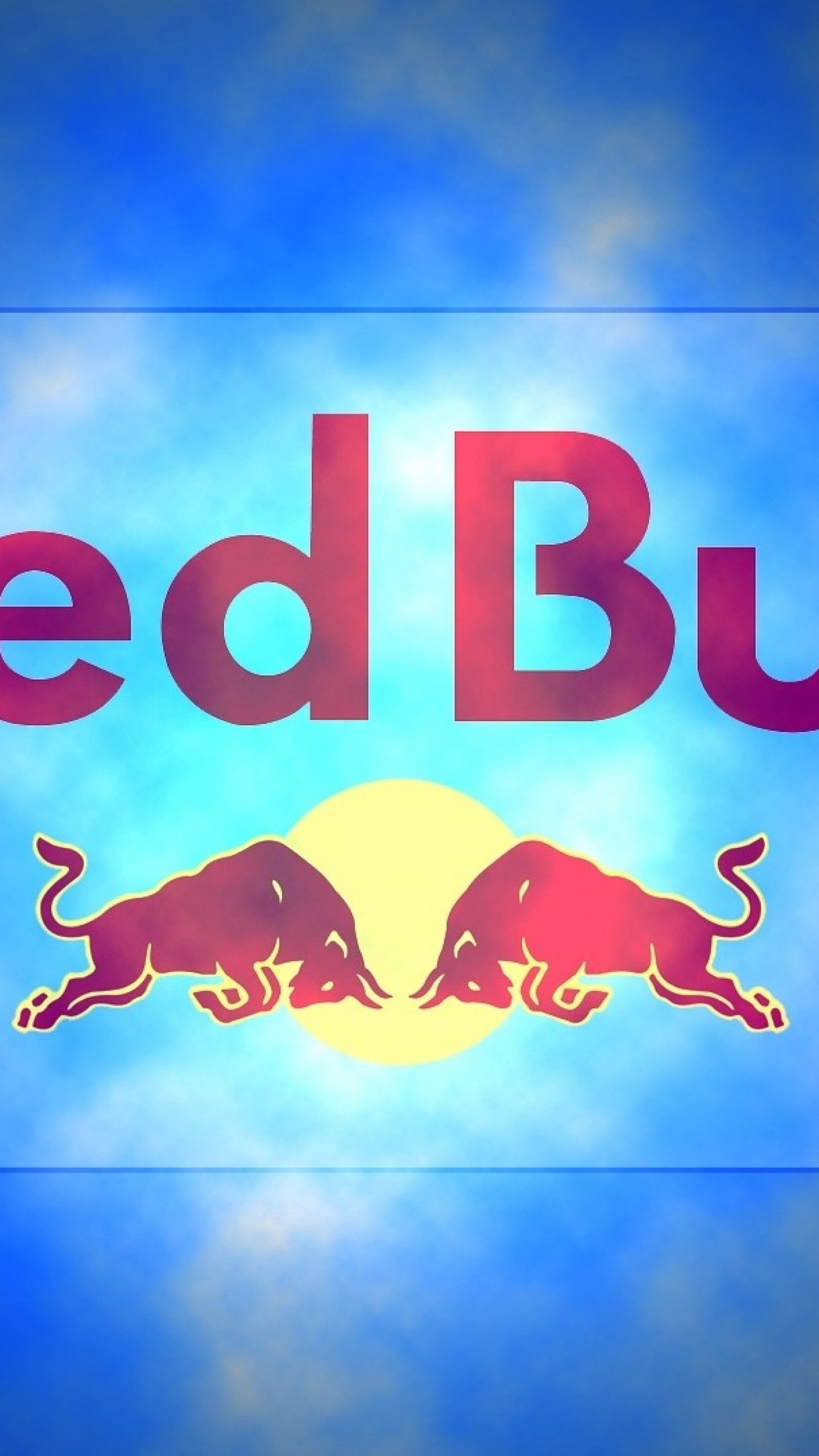 Red Bull, Logo Red Bull, Blu, QHD+, sfondo per smartphone