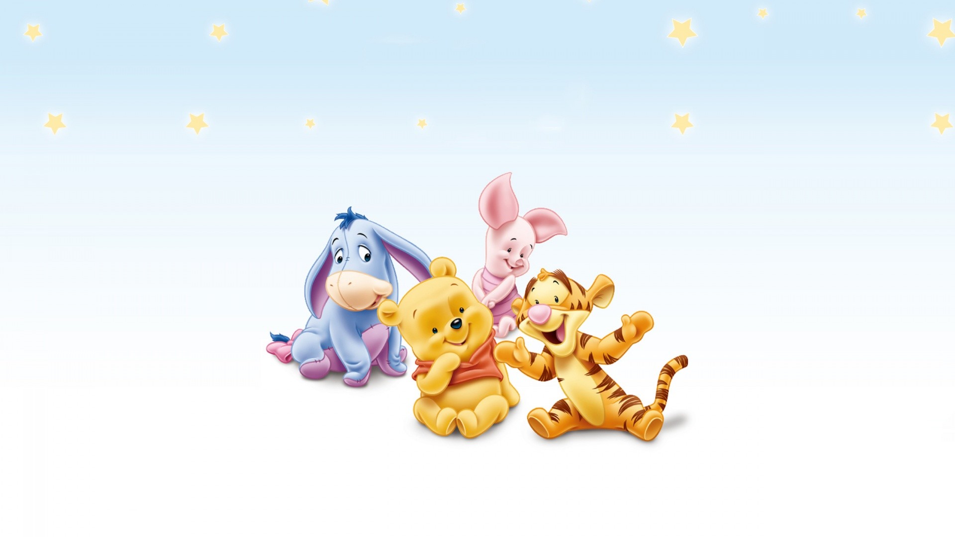 Winnie the Pooh, Tigro, Pimpi, Ih-Oh, Disney, Cuccioli, Full HD 1080p, sfondo desktop