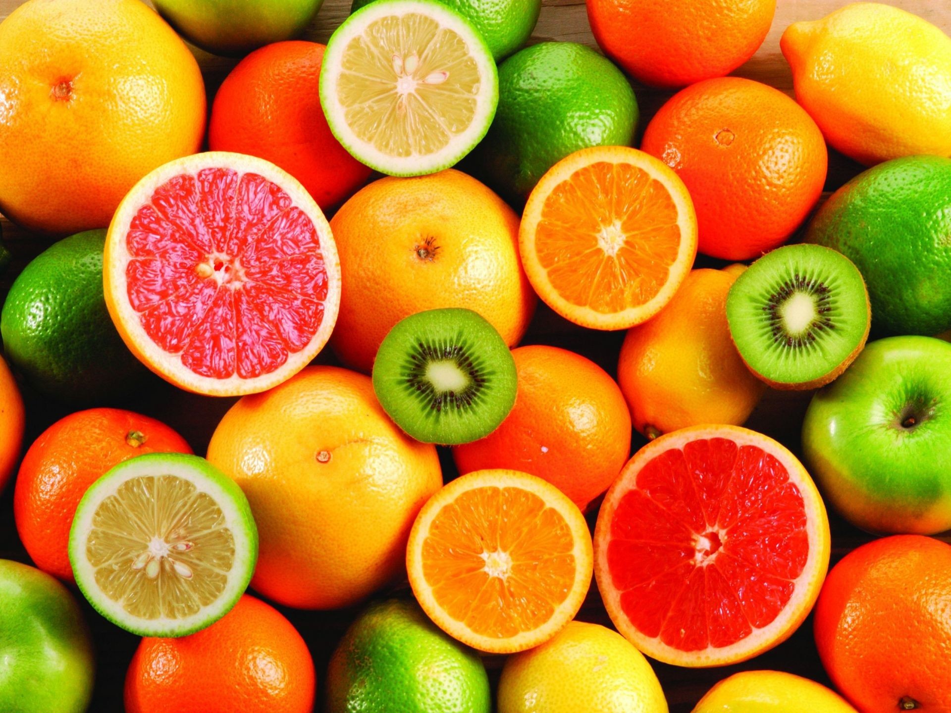 Agrumi, Arance, Pompelmo, Kiwi, Frutta, Full HD, sfondo per iPad e tablet
