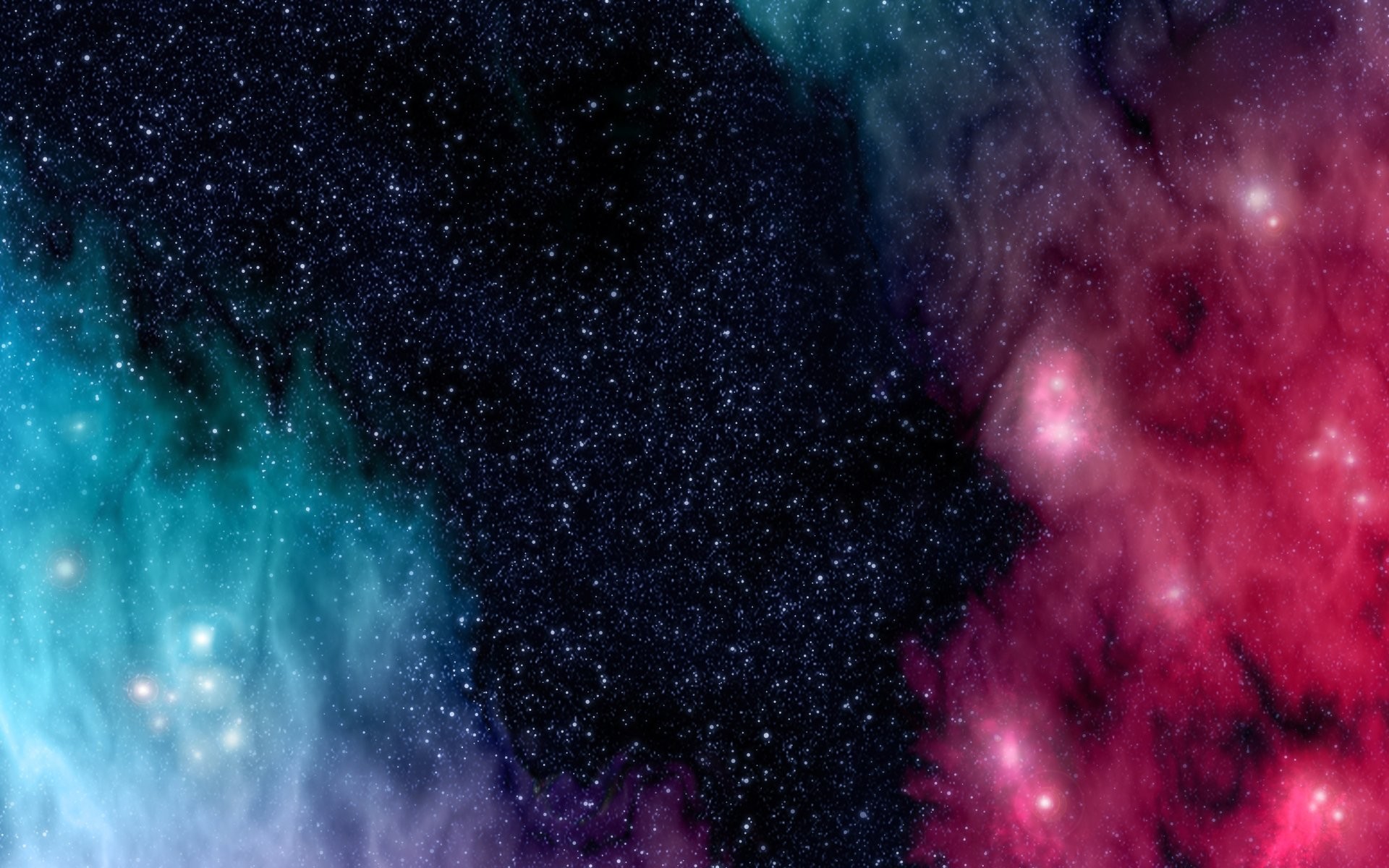 Nebulosa, Stelle, Spazio, Ciano, Rosa, 1920x1200, sfondo per PC
