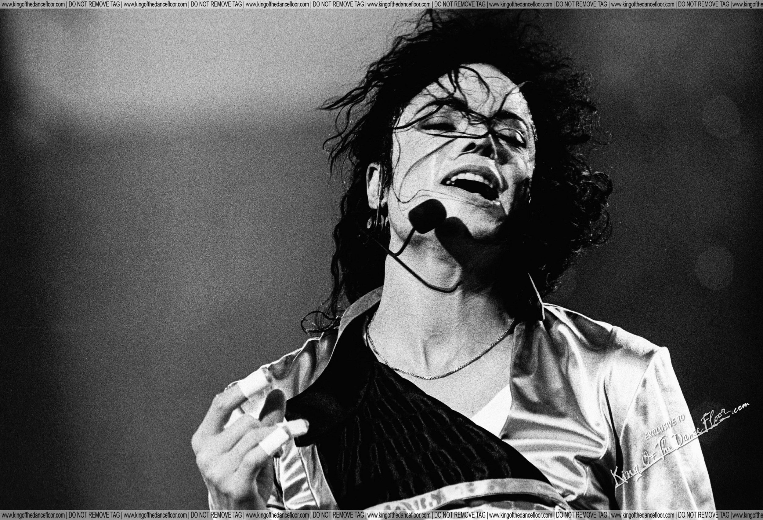 Michael Jackson, Concerto, Microfono ad archetto, Bianco e nero, sfondo Full HD per PC