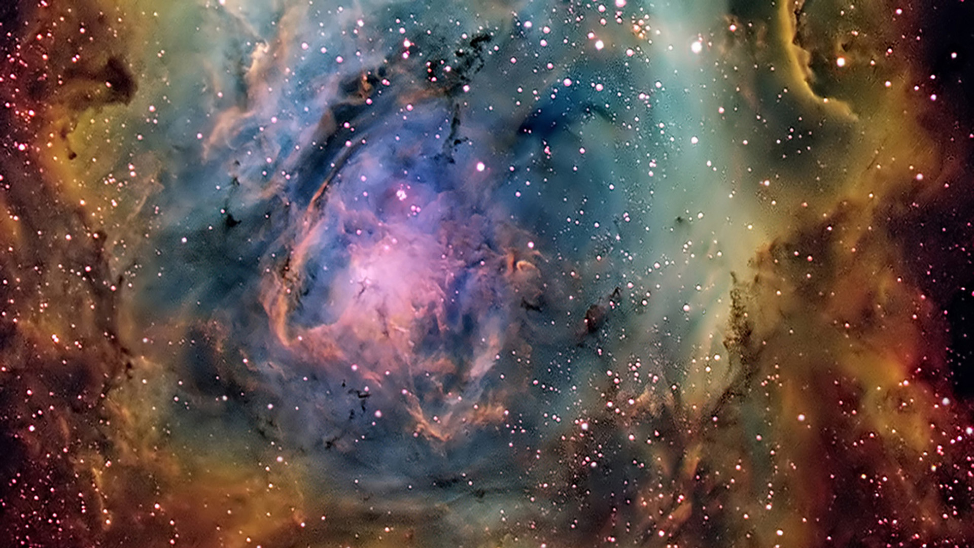 Nebulosa, Colori, Stelle, Spazio profondo, Full HD, sfondo per portatile