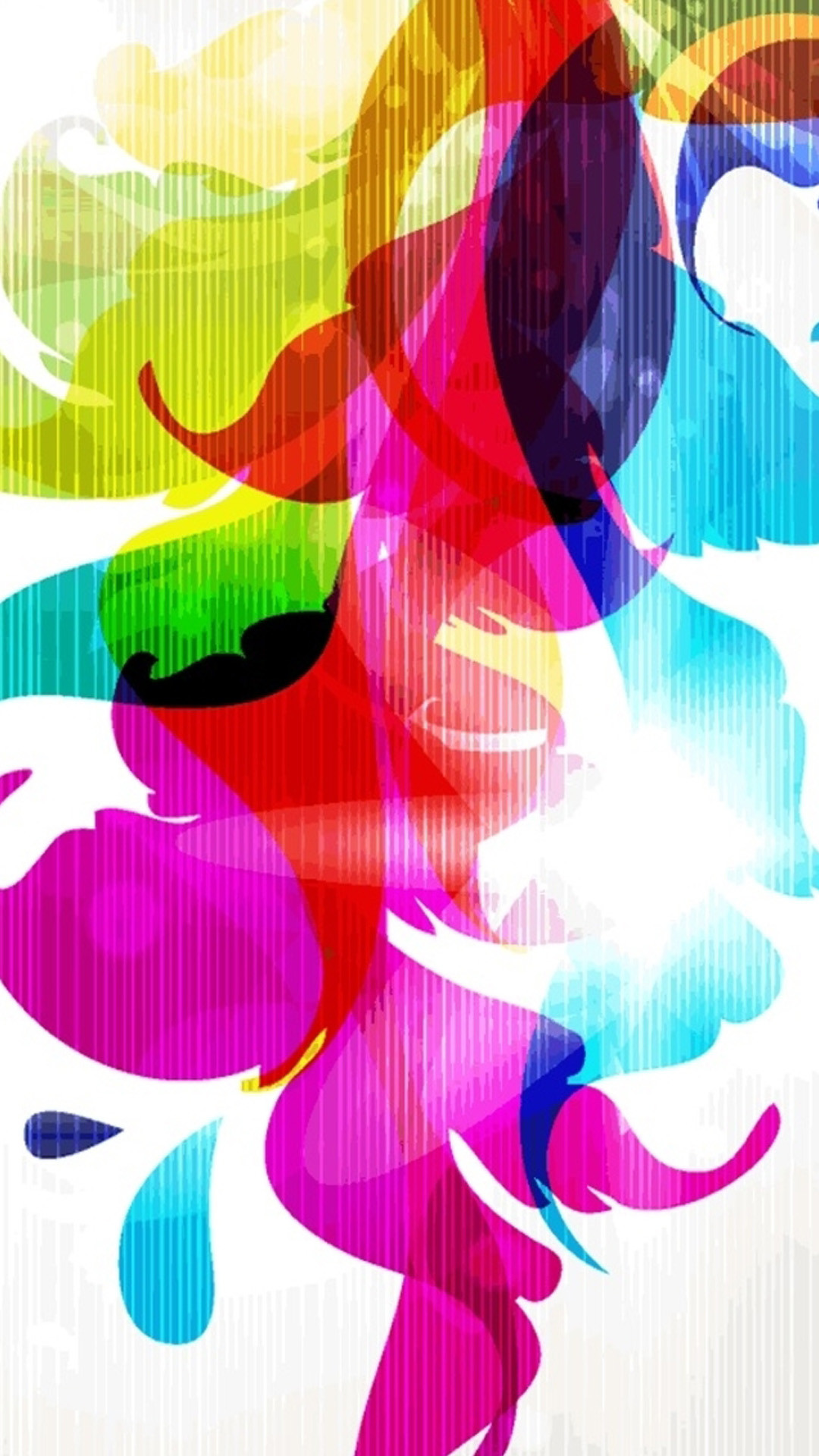 Forme fluide, Rosa, Astratto, Sfondo bianco, Full HD, schermata di blocco del cellulare