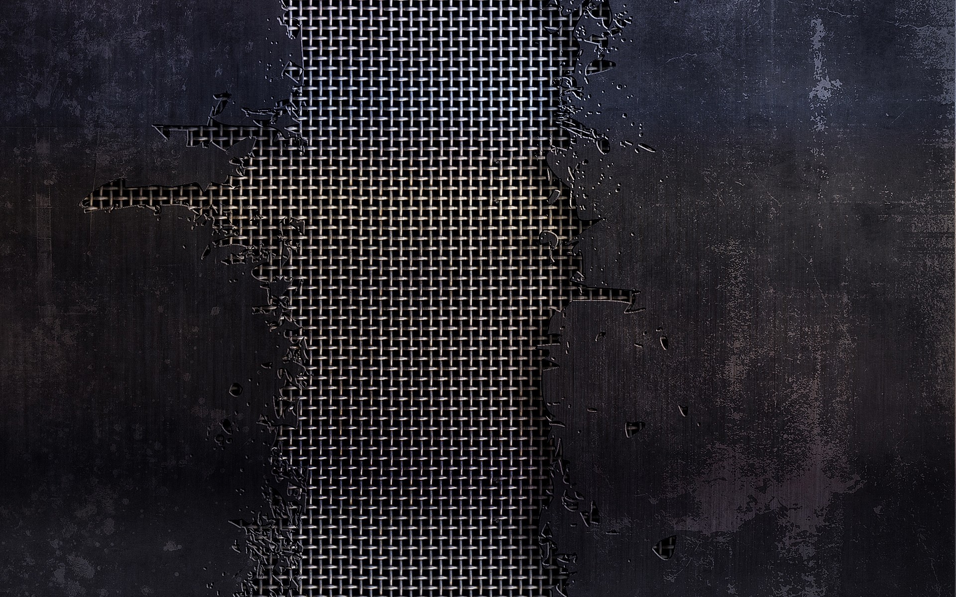 Rete metallica, Ruggine, Metallo graffiato, Texture, 1920x1200, sfondo MacBook Pro