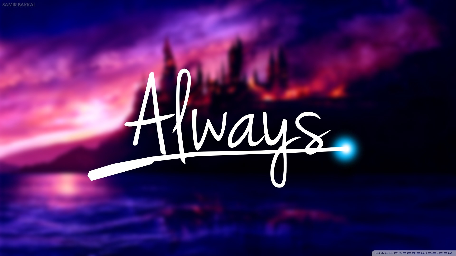 Always, Severus Piton, Harry Potter, Citazione, Cielo viola, 1920x1080, sfondo per PC