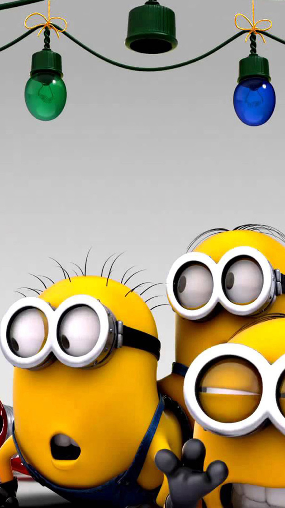 Minion, Luci di Natale, Natale, Gruppo, 1080x1920, schermata di blocco iPhone