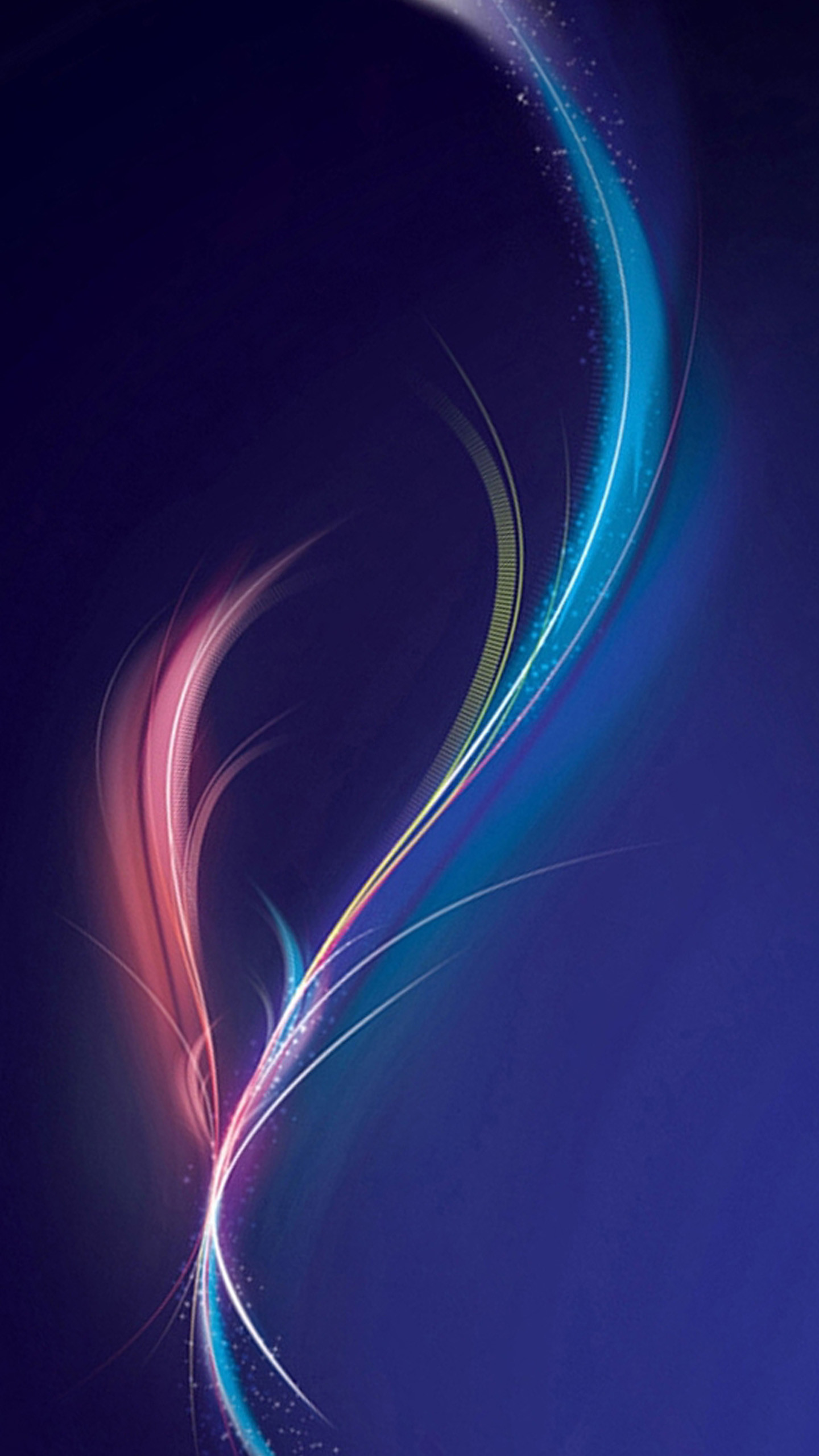 Linee luminose, Astratto, Viola, QHD+, sfondo Samsung S7