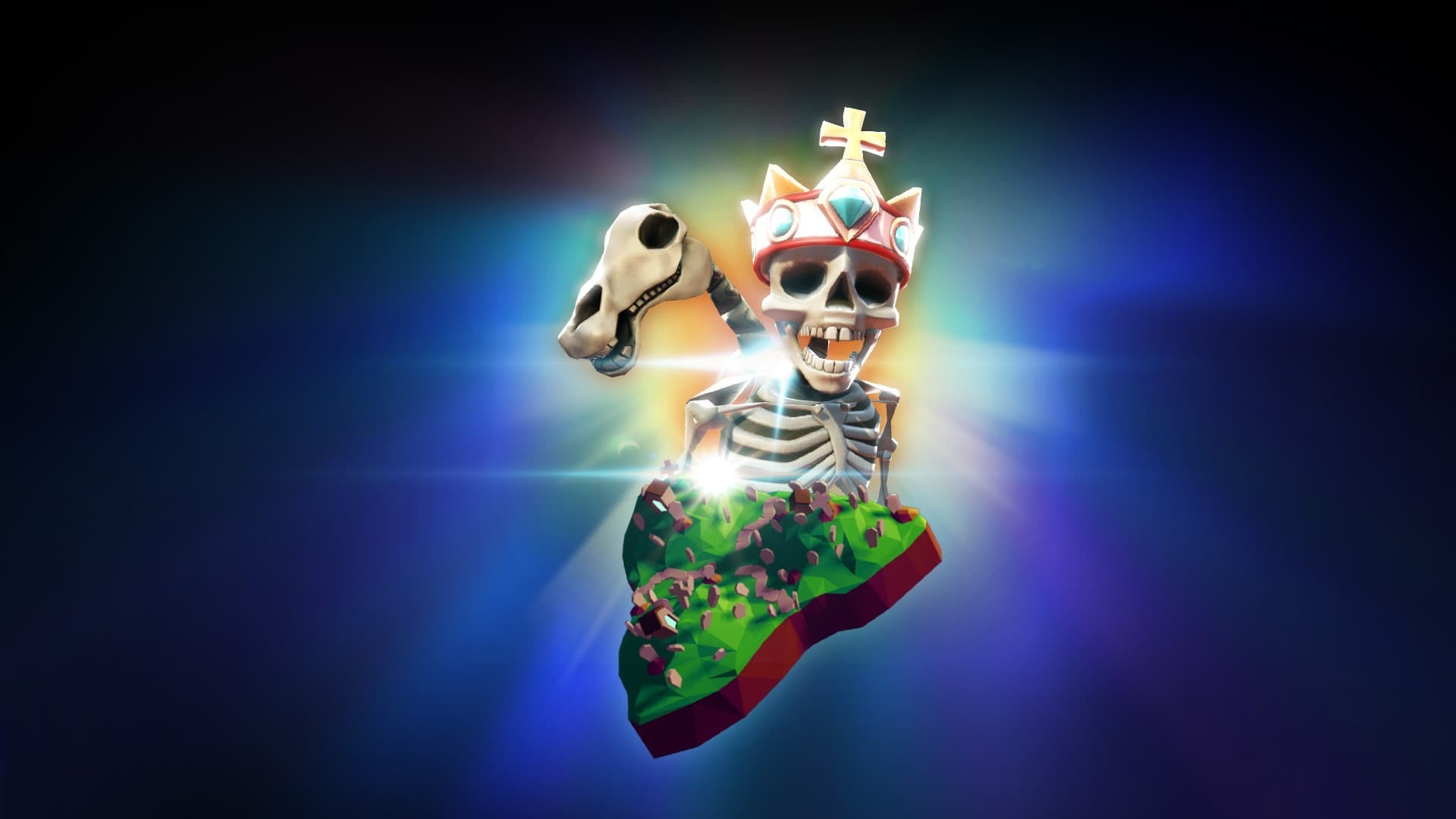 Clash Royale, Scheletro, Corona, Luce, 1920x1080, immagine di sfondo