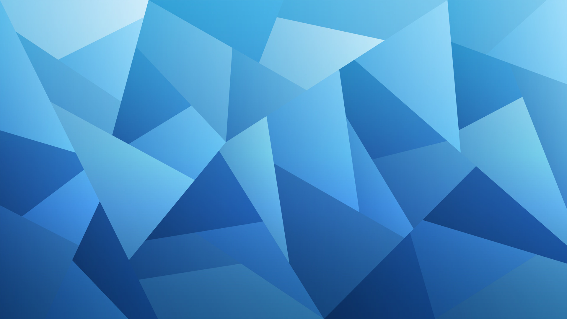 Low poly, Triangoli, Blu, Full HD, sfondo per PC e portatile