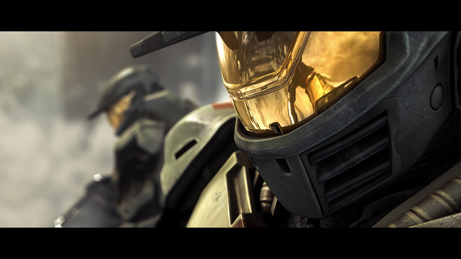 Master Chief, Halo, Casco, Visiera dorata, Full HD, sfondo desktop