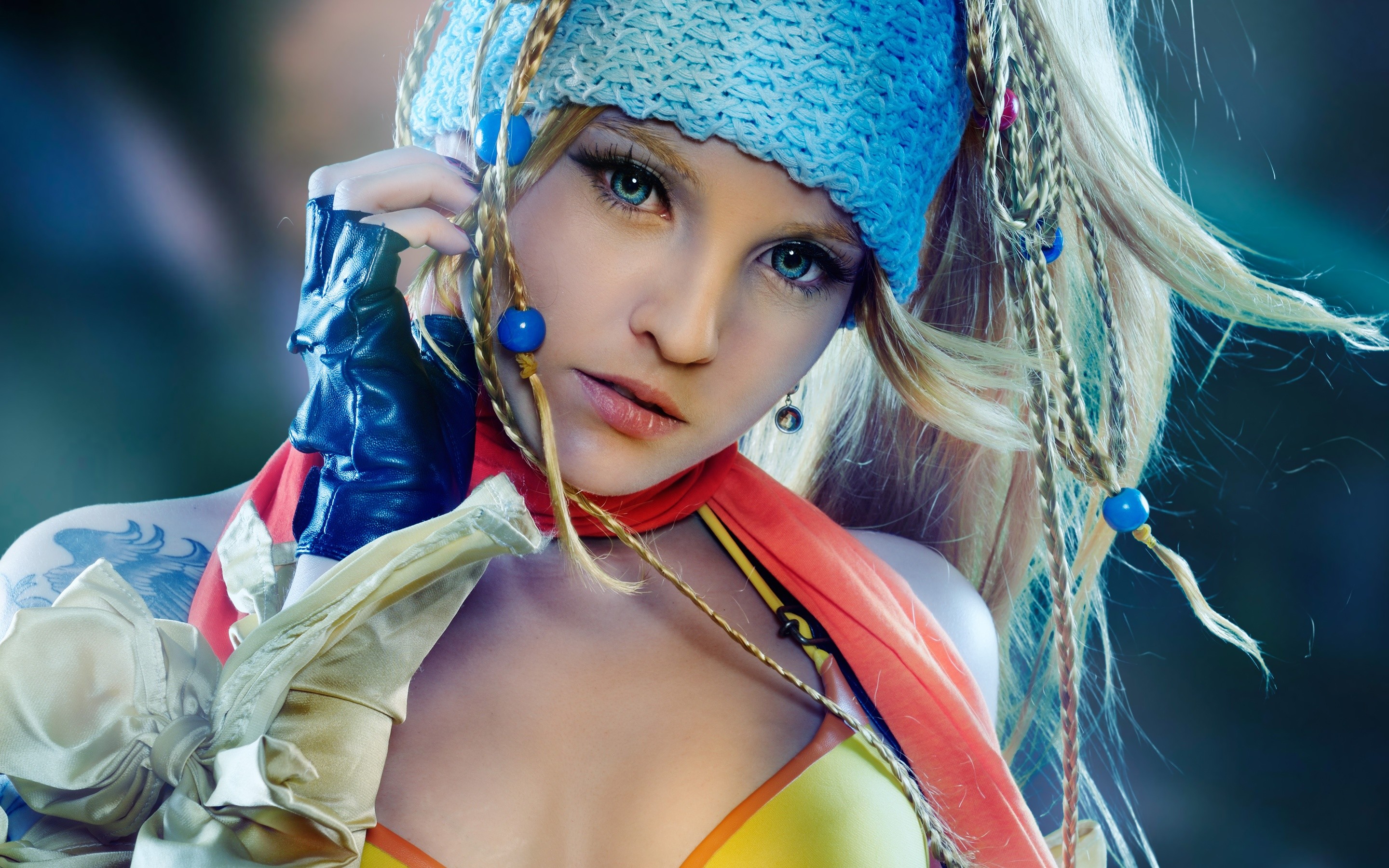 Rikku, Final Fantasy X-2, Primo piano, CGI, 2K, sfondo Windows 11