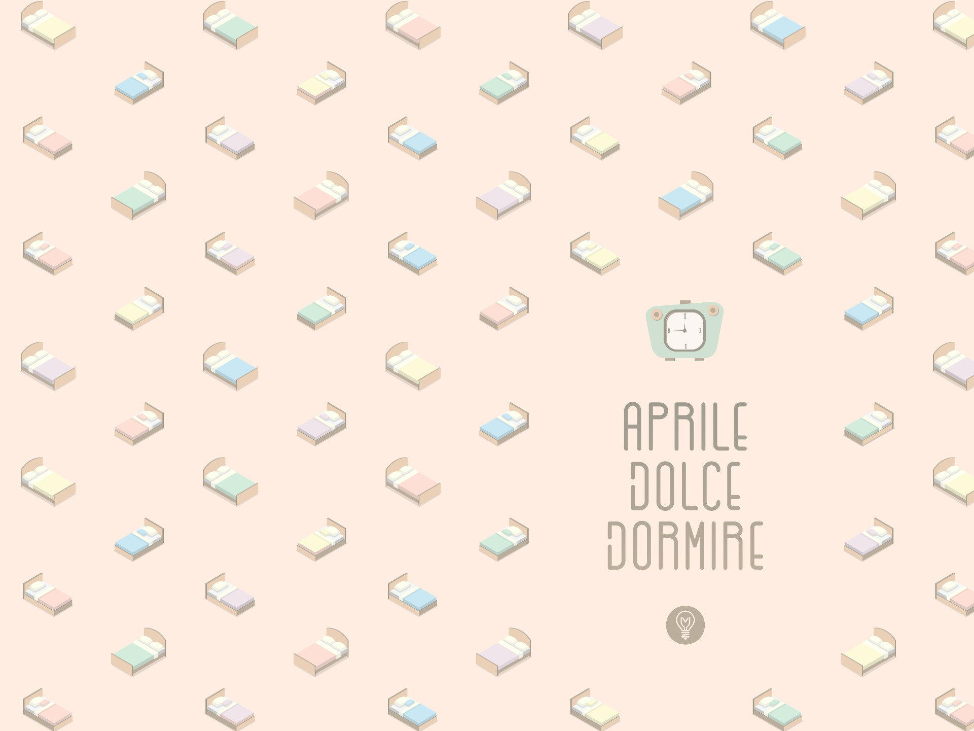 Aprile dolce dormire, Motivo, Pastello, Crema, sfondo per desktop