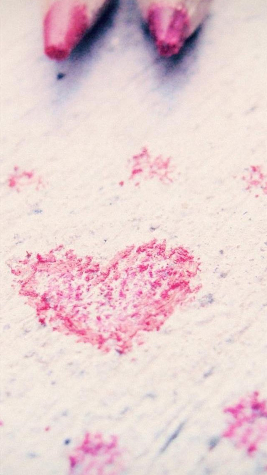 Cuore glitterato, Sfondo bianco, Rosa, 1080x1920, schermata di blocco iPhone