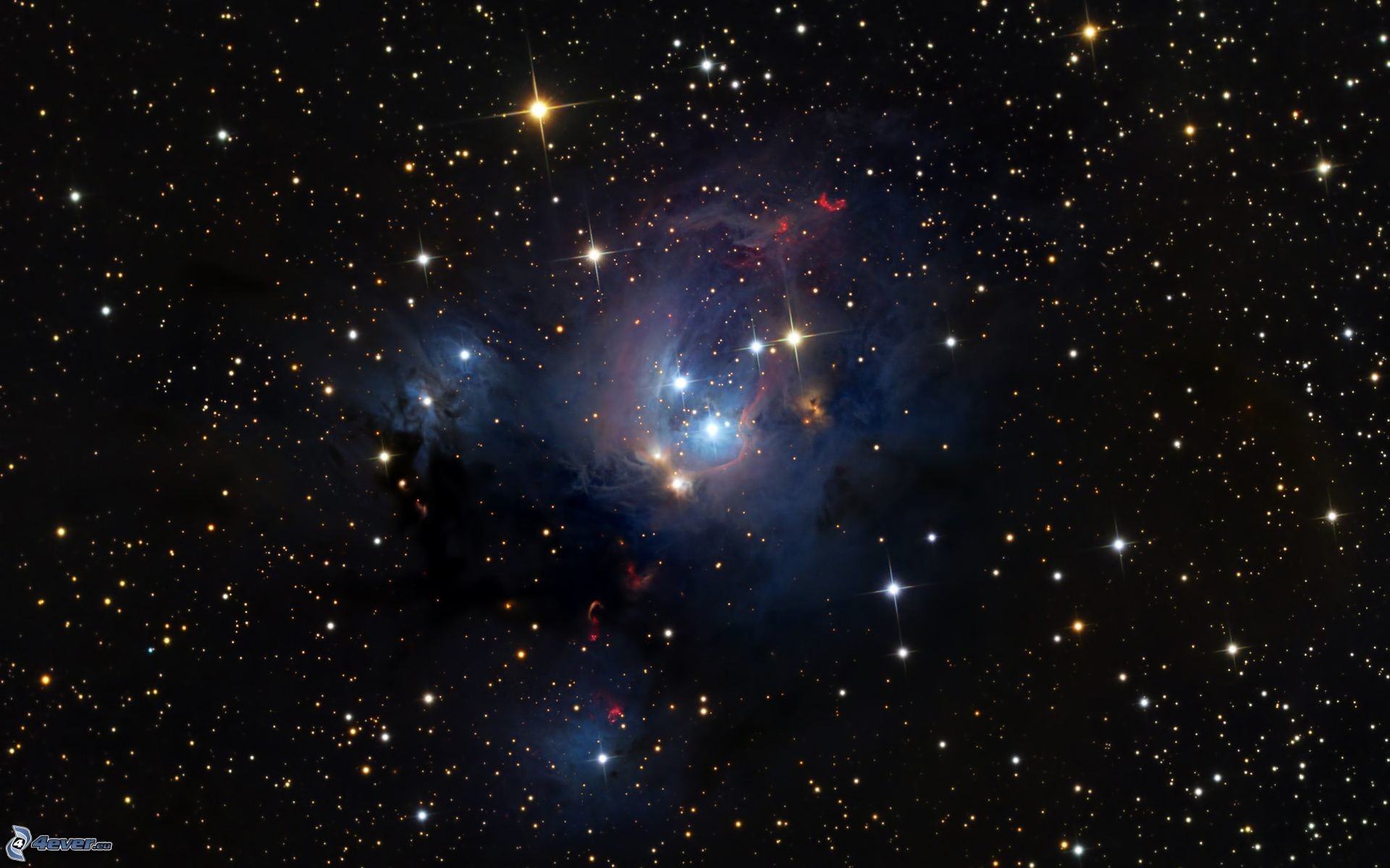 Ammasso stellare, Nebulosa, Stelle, Spazio, 1920x1200, immagine di sfondo