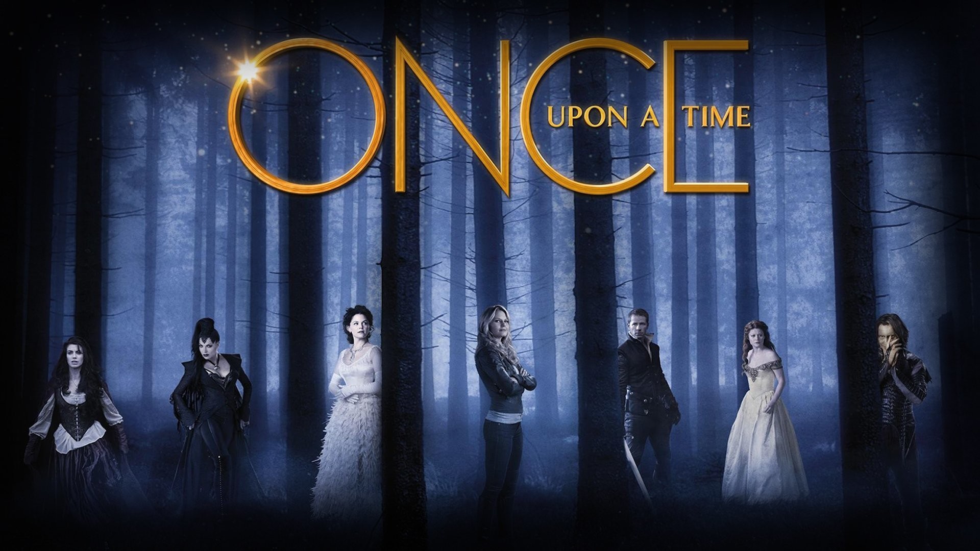 C'era una volta, Once Upon a Time, Logo, Cast, Foresta, Full HD, wallpaper per computer