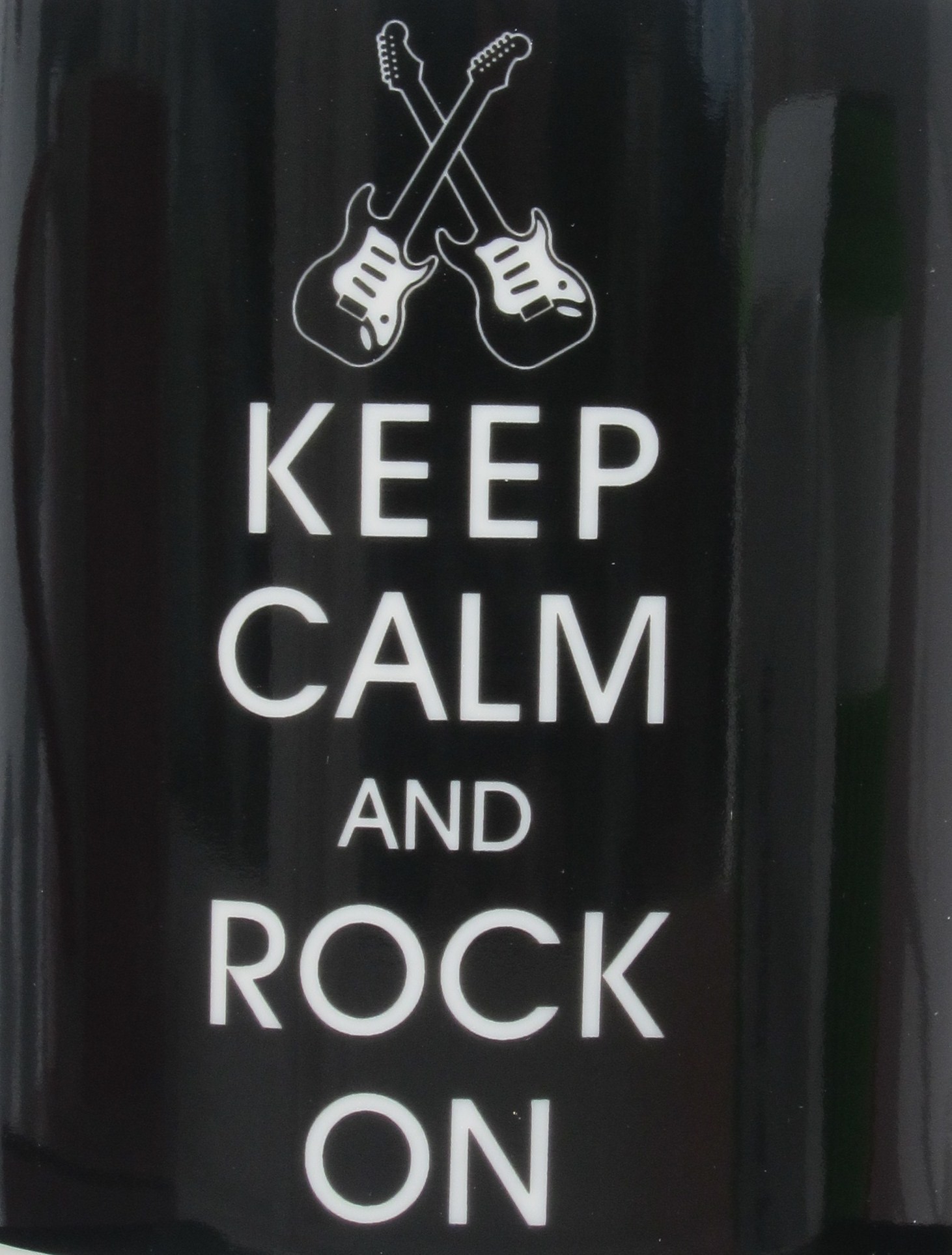 Keep Calm and Rock On, Chitarre, Tipografia, sfondo per iPad e tablet