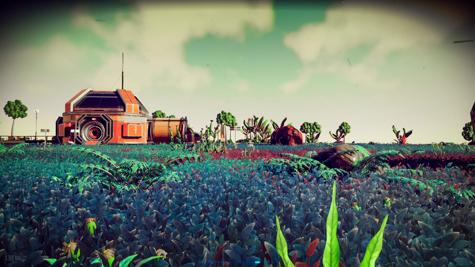 No Man's Sky, Avamposto, Prato, Gameplay, 1920x1080, wallpaper desktop