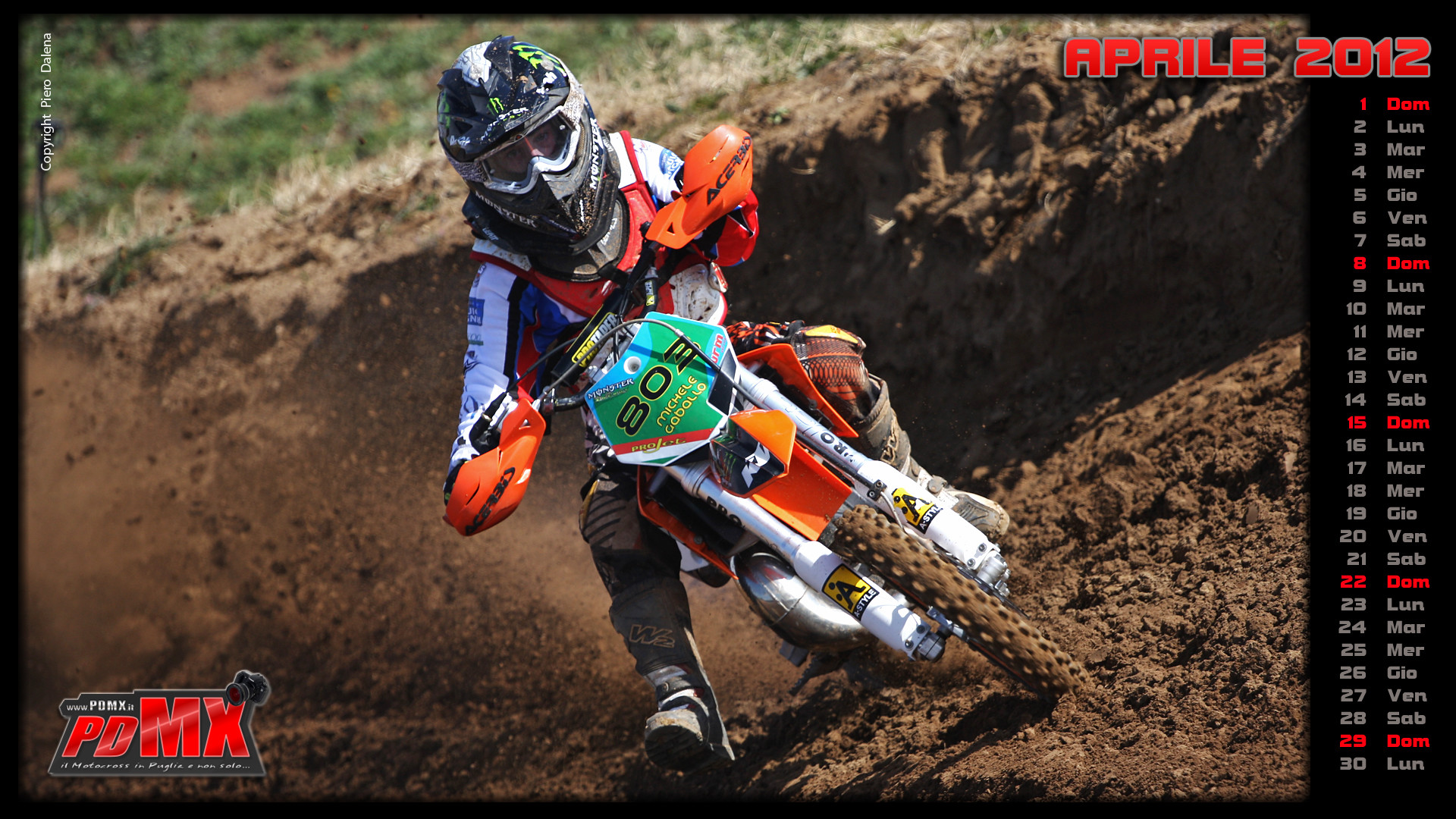 KTM, Motocross, Calendario, Aprile 2012, Terra, Full HD, sfondo per portatile